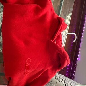 Comfort Colors Red Women's Hoodie and joggers